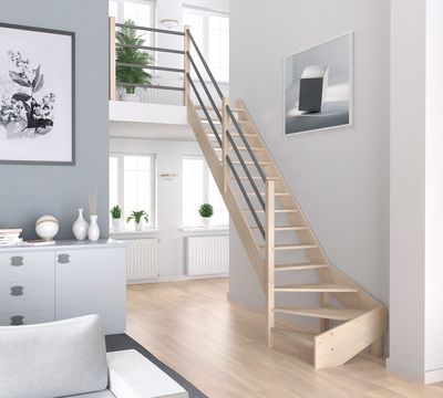 Marches pour escalier en kit modèle Jura par 14 SOGEM