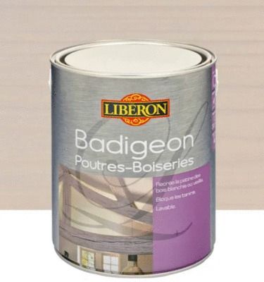 Lasure intérieure pour poutres et boiseries effet badigeon ficelle 2,5 l LIBERON