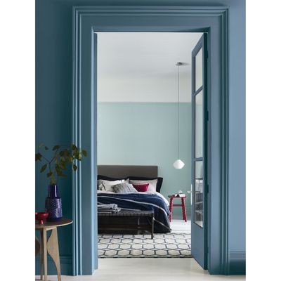 Peinture Valentine  Mat Velouté Bleu Divin 2 L - DULUX VALENTINE