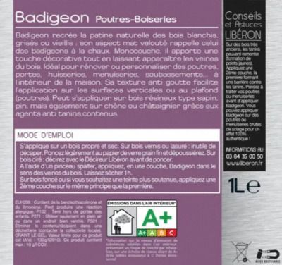 Lasure intérieure pour poutres et boiseries effet badigeon cotonnade 2,5 l LIBERON