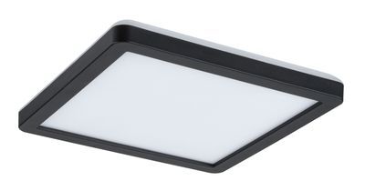 Plafonnier LED carré noir 190mm 4000k 11,2W ATRIA SHINE PAULMANN