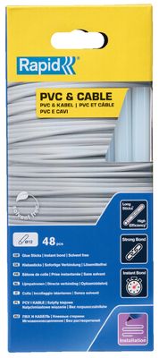 COLLE PVC/CABLES Ø12 190MM X48