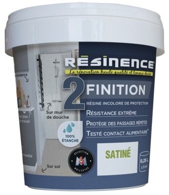 Résine transparente de protection satinée 250 ml RESINENCE