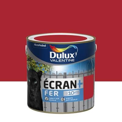 Peinture fer écran+ rouge agricole brillant 2 l - DULUX