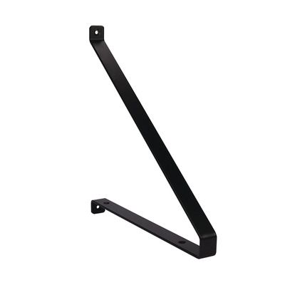 Equerres d'étagère recto verso noires 235x250 mm en acier par 2 CIME