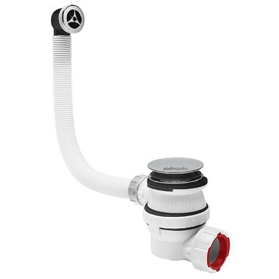 Siphon pour lavabo ultra-compact avec bonde Quick Clac et trop plein 32 mm Nano 6.7  WIRQUIN