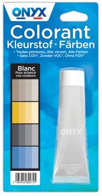 Colorant universel pour peinture blanc 60 ml ONYX