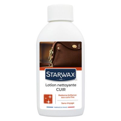 Lotion nettoyante incolore sans rinçage pour cuirs 200 ml STARWAX