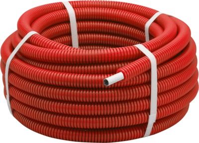 Couronne tube multicouche gainé rouge diamètre 20 mm longueur 25 m QUICK PLOMBERIE