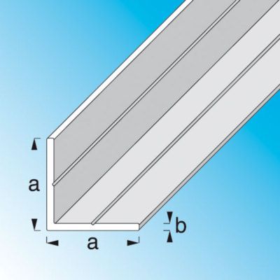 Cornière aluminium brut 29.5 x 29.5 x 2.4 mm 1 m ALFER