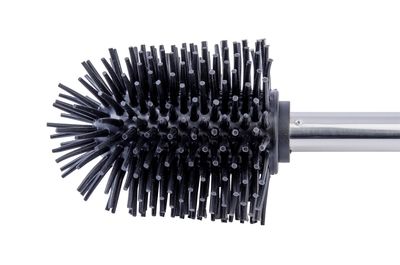 Brosse WC silicone avec manche inox