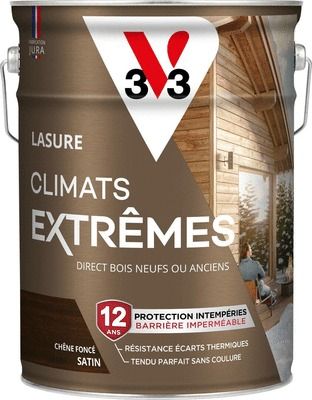 Lasure Climats Extrêmes® 12 ans chêne foncé 5 L V33