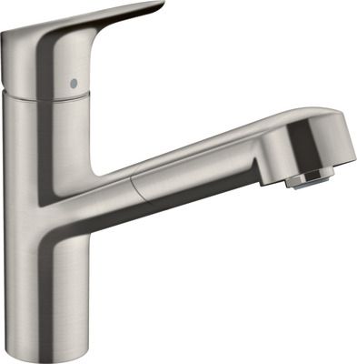 Robinet de cuisine avec douchette Inox Focus M43 150 - HANSGROHE