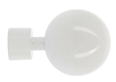 Embout boule à visser diam 16 mm Finition Blanc Brillant - MOBOIS