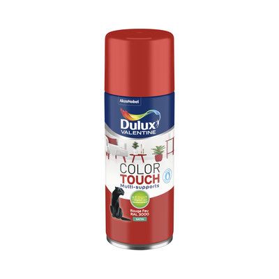 Aérosol de peinture Color Touch rouge RAL 3000 satin 400 ml - DULUX VALENTINE