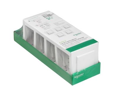 5 interrupteurs ou va-et-vient complets blanc - Asfora SCHNEIDER ELECTRIC