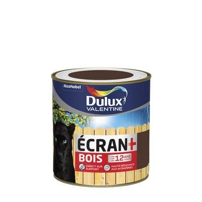 Peinture bois écran+ satin brun 500 ml - DULUX VALENTINE