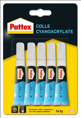 Colle cyanoacrylate liquide 2g x 5 PATTEX