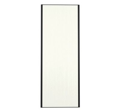 Porte de placard Blanc Nacré Structuré Profil noir H 248,5 x L 92,2 cm YNGENIO