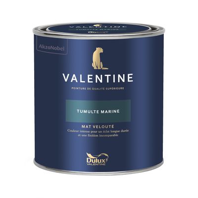 Peinture Valentine Mat Velouté Tumulte Marine 0,5L - DULUX VALENTINE