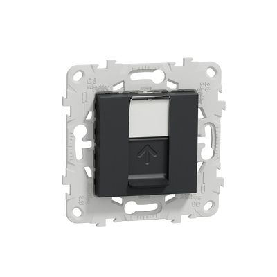 Prise RJ45 grade 2 catégorie 6 blindé anthracite - Unica SCHNEIDER ELECTRIC