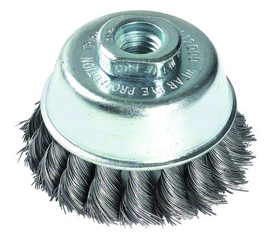 Brosse M14 torsadée diamètre 65 mm pour meuleuse TIVOLY