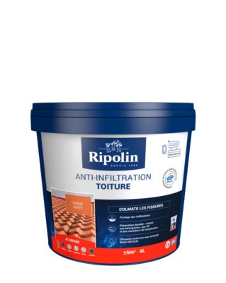 Anti-infiltration pour toiture terre cuite 4 l by DIP ETANCH - RIPOLIN