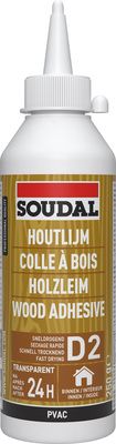 Colle à bois rapide biberon 750 g SOUDAL