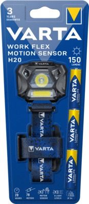 Lampe frontale 150 lumens motion sensor avec piles - VARTA