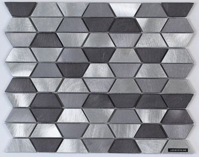 Mosaïque hexagonale Dana aluminium 29 x 30.5 cm MAT INTER