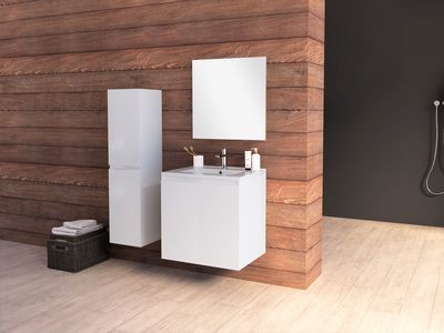 Meuble de salle de bains blanc L 60 cm Gaya