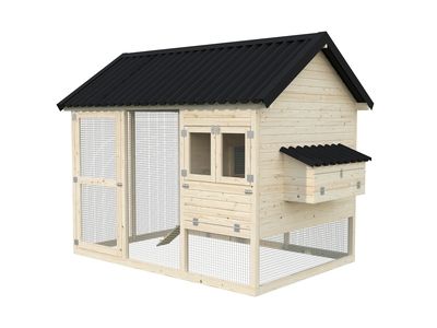 Poulaillier  Bois Naturel  Chick 6,7m2 PALMAKO