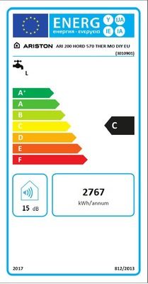 Chauffe-eau électrique horizontal avec résistance thermoplongée 200 L ARISTON