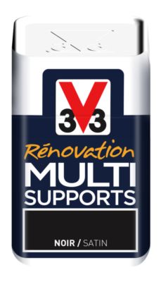 Peinture de rénovation multisupports finition satinée noir 75 ml V33