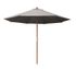 Parasol droit diamètre 3m gris mat en eucalyptus PROLOISIRS livraison gratuite à domicile