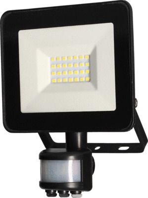 Projecteur LED extérieur détecteur de mouvements 20W blanc neutre IP44 1620 lumens noir - KREON ARLUX