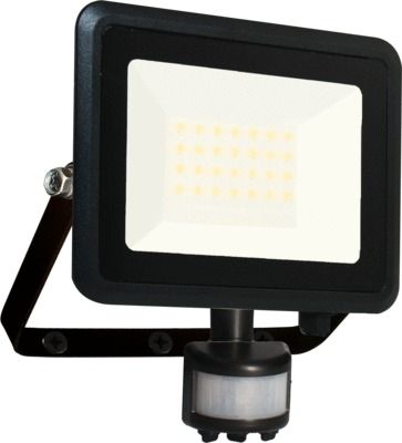 Projecteur LED extérieur à détecteur de mouvements 20W blanc neutre 2000 lumens IP44 noir - KREON ARLUX