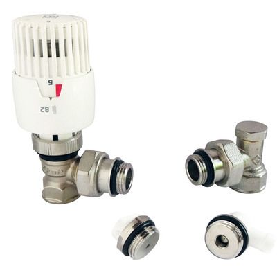 Kit de robinetterie de radiateur avec tête thermostatique à dilatation de liquide VT 0,56 SOMATHERM