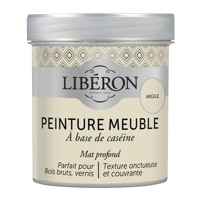 Peinture meuble bois à la caséine mat argile 0,5 L LIBERON