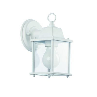 Applique extérieure PALERME métal blanc IP 44 E 27 60 W - COREP