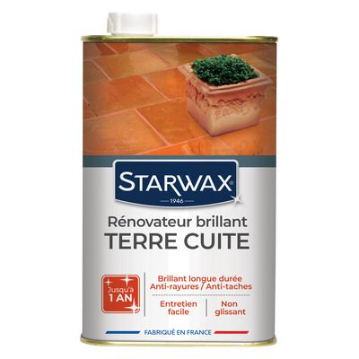 Rénovateur brillant haute protection pour sols en terre cuite 1 l STARWAX