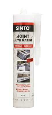 Mastic auto marine blanc 290 ml - SINTO