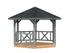 Kiosque bois Gris Betty 9,9m2 PALMAKO Livraison incluse domicile