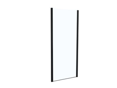 Côté fixe pour porte de douche Tahiti profilés noir mat 80 x 200 cm OCEA