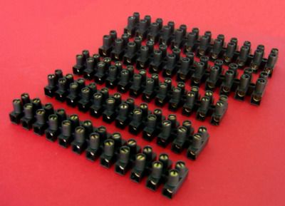 Barrettes de connexion de 6 mm² par 3 et barrettes de 10 mm² par 2 noires