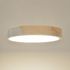 Plafonnier LED rond blanc et bois 30cm 3000k 18W Otto - COREP