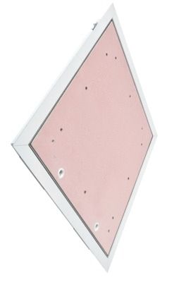 Trappe plafond cadre 500 x 500 mm acier galva prépeint blanc coupe feu 1/2h PAI