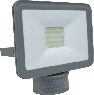 Projecteur LED extérieur détecteur de mouvements 20W blanc neutre IP44 1800 lumens gris - SLIMER ARLUX