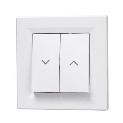 Interrupteur volet roulant 2 boutons blanc - Asfora SCHNEIDER ELECTRIC