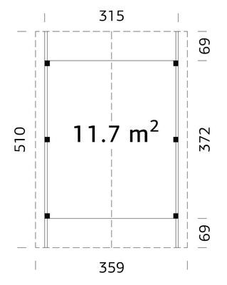 Carpot bois Marron Lucas 11,7m2 WHITE_WOOD